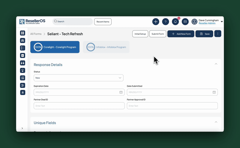 DealRegAI demo — AI agent automatically populating a vendor deal registration form for an IT reseller, eliminating manual data entry
